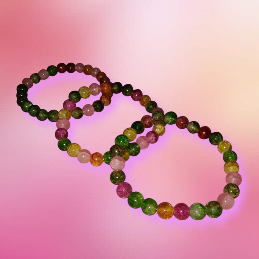 Glass Beaded Bracelet Set